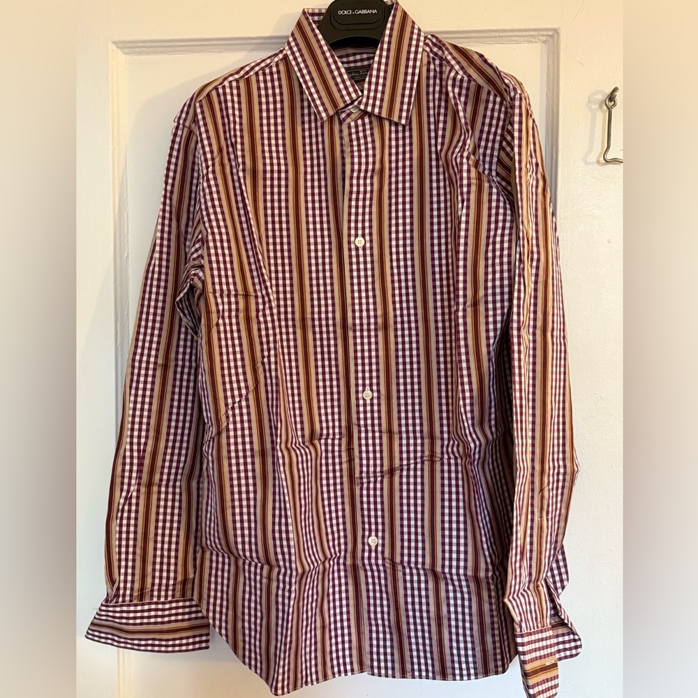 Ferragamo LS shirt multi color M